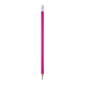 Lápiz de madera con goma Stamina Couvet 8002, fucsia, vista frontal del lápiz