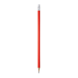 Lápiz de madera con goma Stamina Couvet 8002, rojo, vista frontal del lápiz