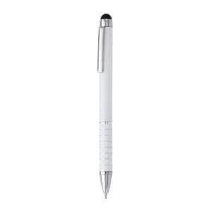 Bolígrafo con puntero Stamina Canaima 8004, blanco, vista frontal del bolígrafo