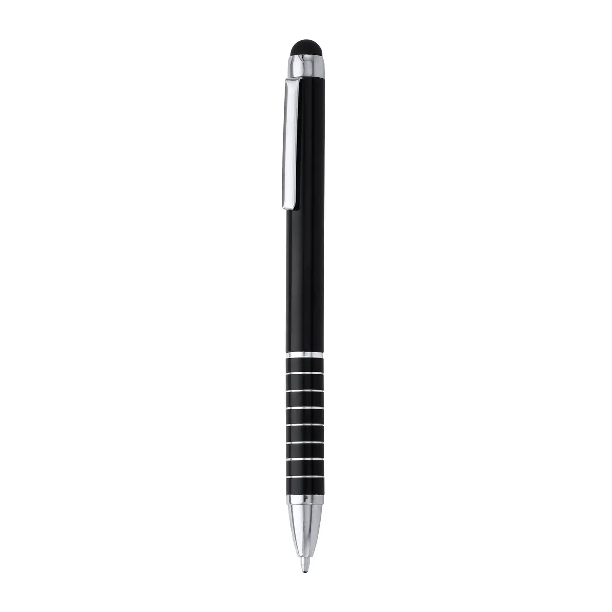Bolígrafo con puntero Stamina Canaima 8004 8 Bolígrafo con puntero Stamina Canaima 8004, negro, vista frontal del bolígrafo
