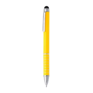 Bolígrafo con puntero Stamina Canaima 8004, amarillo, vista frontal del bolígrafo