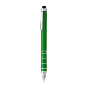 Bolígrafo con puntero Stamina Canaima 8004, verde helecho, vista frontal del bolígrafo