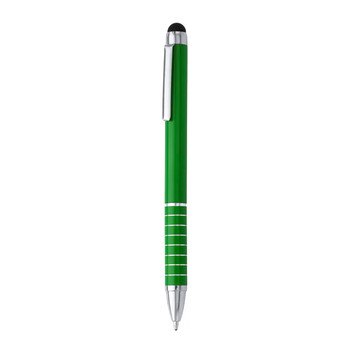 Bolígrafo con puntero Stamina Canaima 8004 7 Bolígrafo con puntero Stamina Canaima 8004, verde helecho, vista frontal del bolígrafo
