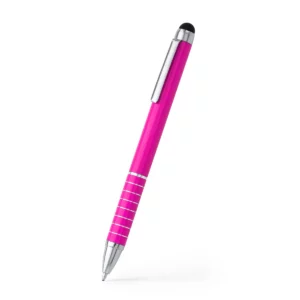 Bolígrafo con puntero Stamina Canaima 8004, fucsia, vista del bolígrafo en perspectiva