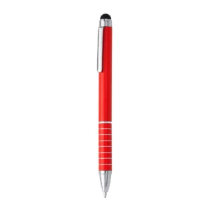 Bolígrafo con puntero Stamina Canaima 8004, rojo, vista frontal del bolígrafo