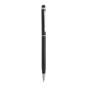 Bolígrafo con puntero Stamina Baume 8005, negro, vista frontal del bolígrafo
