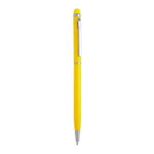 Bolígrafo con puntero Stamina Baume 8005, amarillo, vista frontal del bolígrafo