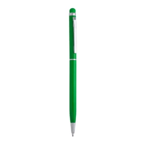 Bolígrafo con puntero Stamina Baume 8005, verde helecho, vista frontal del bolígrafo