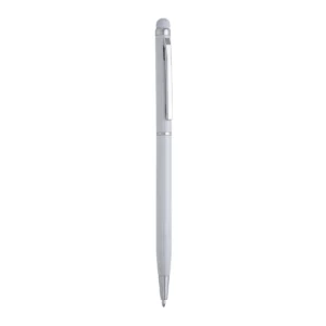 Bolígrafo con puntero Stamina Baume 8005, plata, vista frontal del bolígrafo