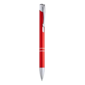 Bolígrafo de aluminio Stamina Ardenes 8013, rojo, vista frontal del bolígrafo