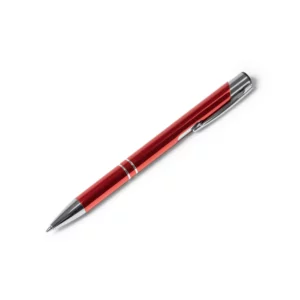 Bolígrafo de aluminio Stamina Ardenes 8013, rojo, vista del bolígrafo en perspectiva