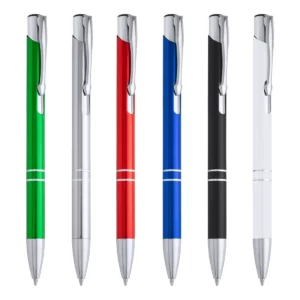 Bolígrafo de aluminio Stamina Ardenes 8013, vista del conjunto de colores