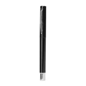 Bolígrafo roller Stamina Yama 8021, negro, vista frontal del bolígrafo