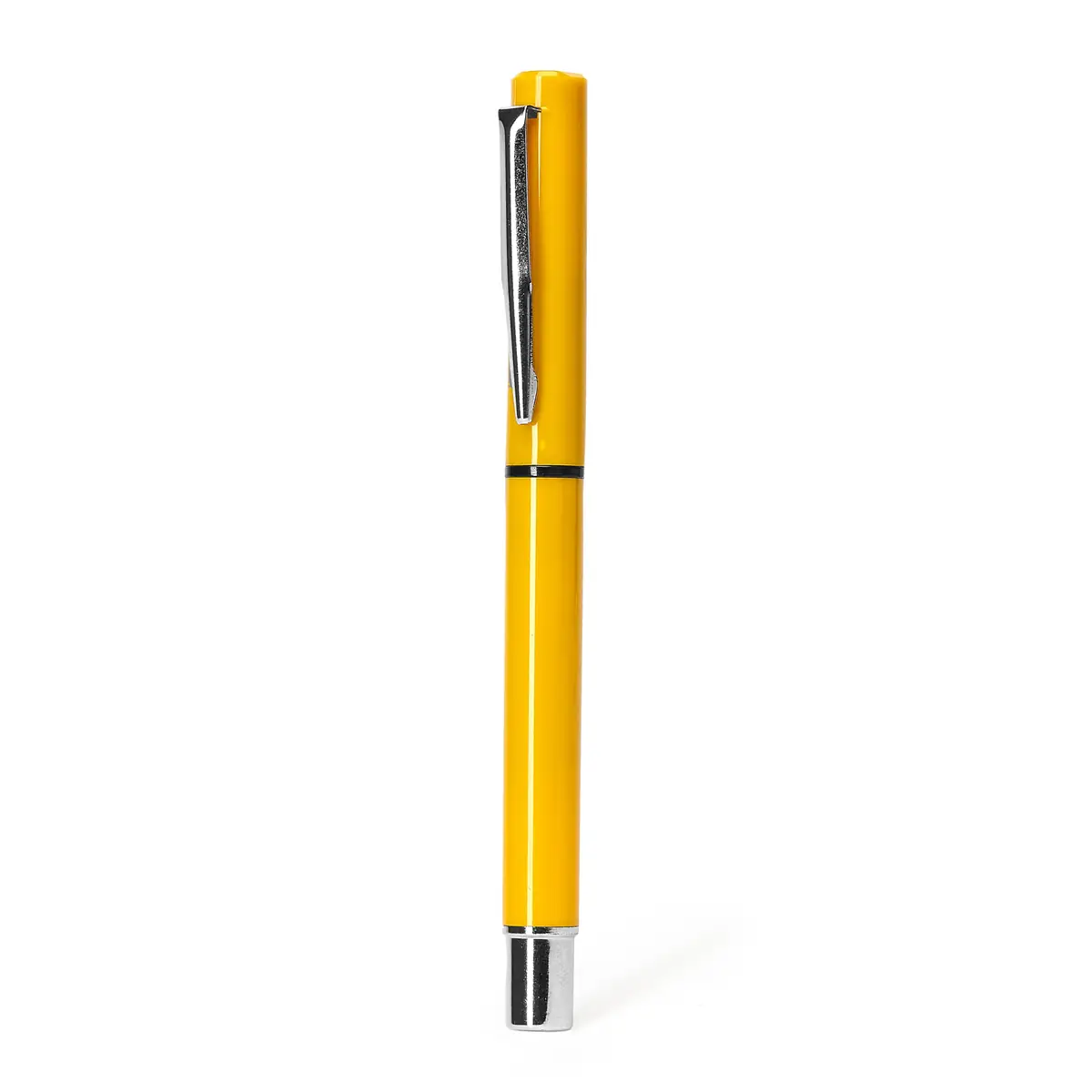 Bolígrafo roller Stamina Yama 8021 2 Bolígrafo roller Stamina Yama 8021, amarillo, vista frontal del bolígrafo