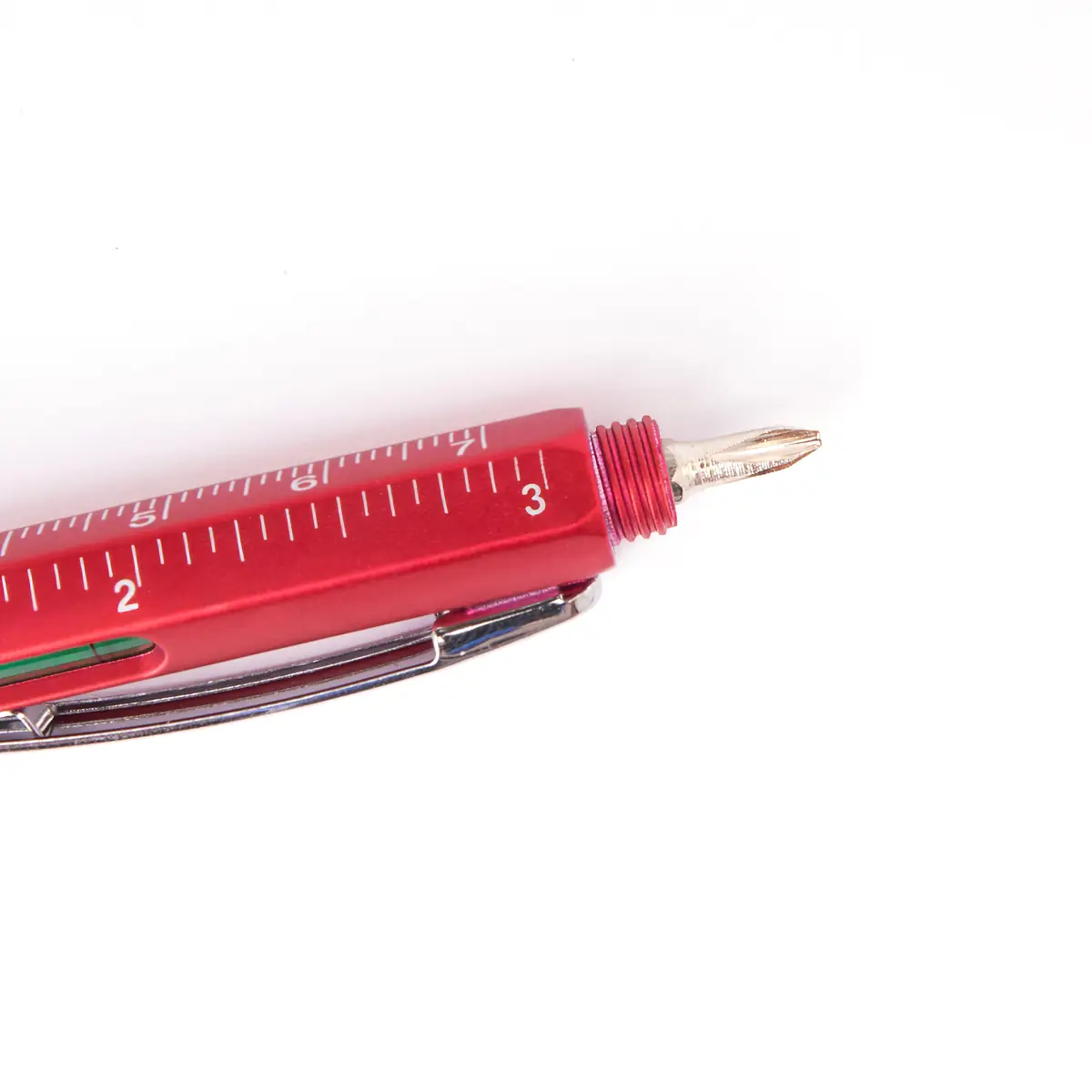 Bolígrafo multiherramienta Stamina Kanchan 8024 8 Bolígrafo multiherramienta Stamina Kanchan 8024, rojo, detalle del destornillador de estrella