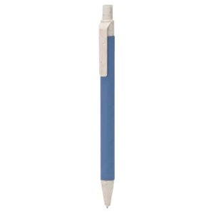 Bolígrafo de cartón reciclado Stamina Grove 8029, royal claro/crudo, vista frontal del bolígrafo