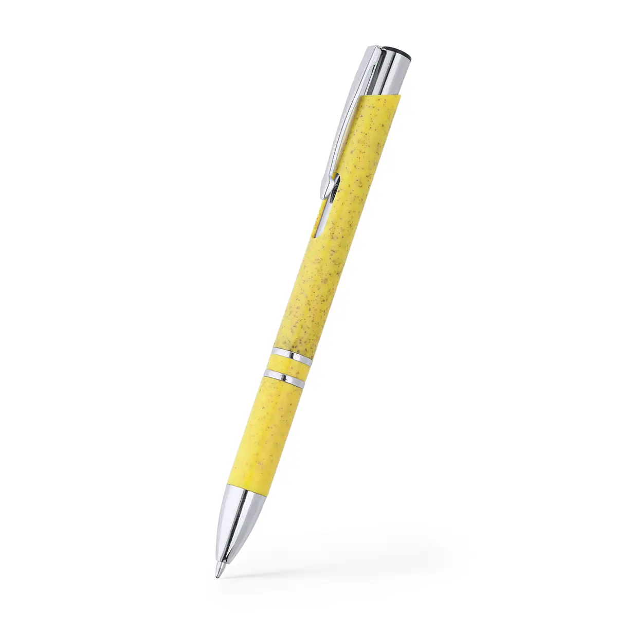 Bolígrafo de fibra de trigo Stamina Hayedo 8030 7 Bolígrafo de fibra de trigo Stamina Hayedo 8030, amarillo, vista del bolígrafo en perspectiva
