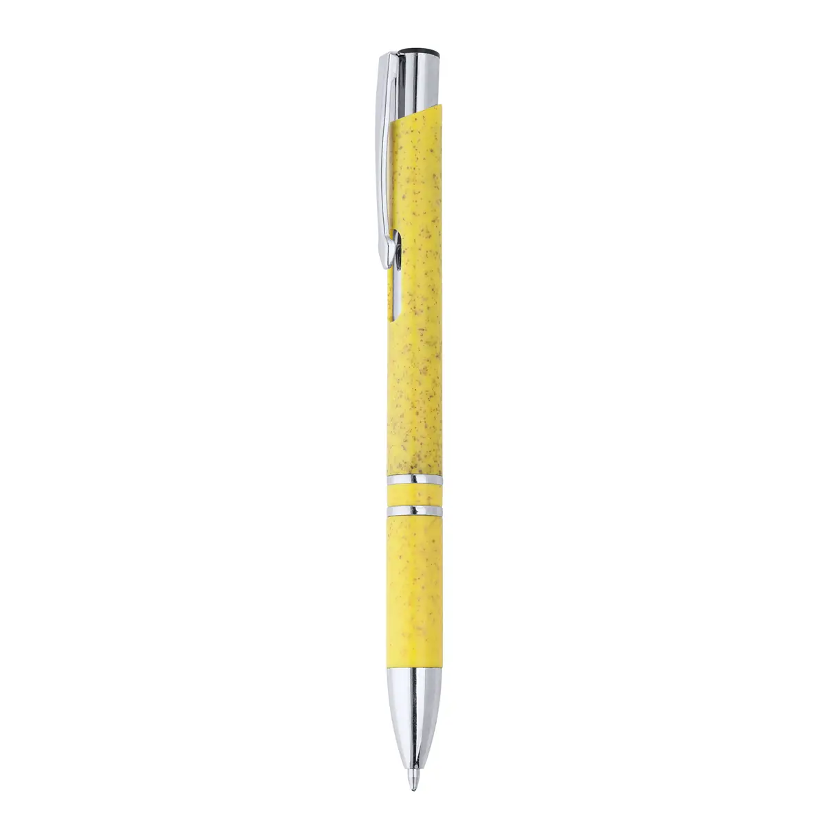 Bolígrafo de fibra de trigo Stamina Hayedo 8030 1 Bolígrafo de fibra de trigo Stamina Hayedo 8030, amarillo, vista frontal del bolígrafo