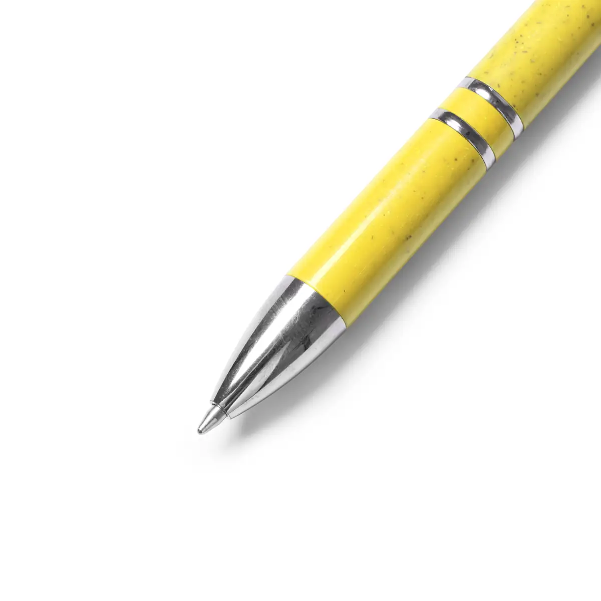 Bolígrafo de fibra de trigo Stamina Hayedo 8030 8 Bolígrafo de fibra de trigo Stamina Hayedo 8030, amarillo, detalle de la punta y el agarre