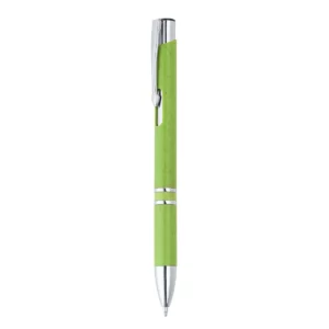 Bolígrafo de fibra de trigo Stamina Hayedo 8030, verde oasis, vista frontal del bolígrafo