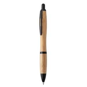 Bolígrafo de bambú Stamina Sagano 8031, bambú, vista frontal del bolígrafo