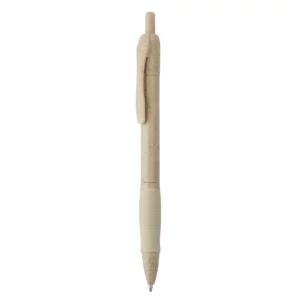 Bolígrafo de fibra de trigo Stamina Hana 8032, crudo, vista frontal del bolígrafo
