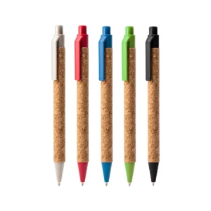 Bolígrafo de corcho Stamina Comper 8043, vista conjunta de los cinco colores