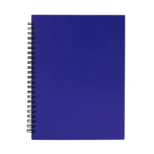 Libreta con espiral Stamina Valle 8052, royal, vista frontal de la cubierta