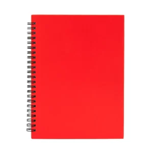 Libreta con espiral Stamina Valle 8052, rojo, vista frontal de la cubierta