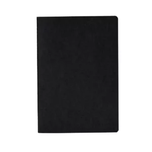 Libreta A5 Stamina Danica 8053, negro, vista frontal de la cubierta