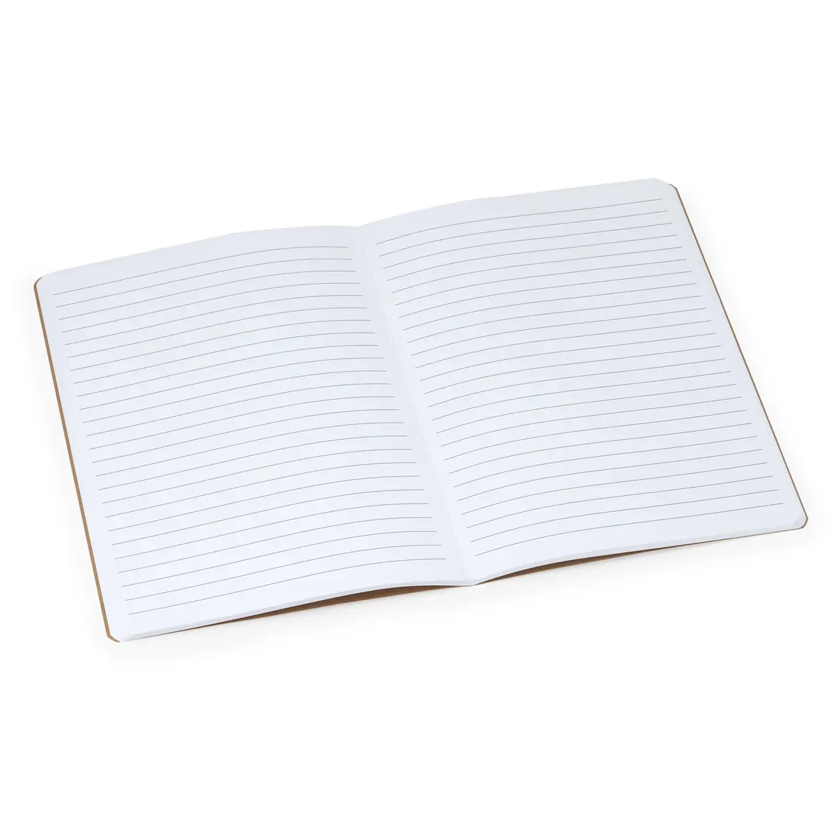 Libreta A5 Stamina Danica 8053 3 Libreta A5 Stamina Danica 8053, crudo, libreta abierta con hojas rayadas