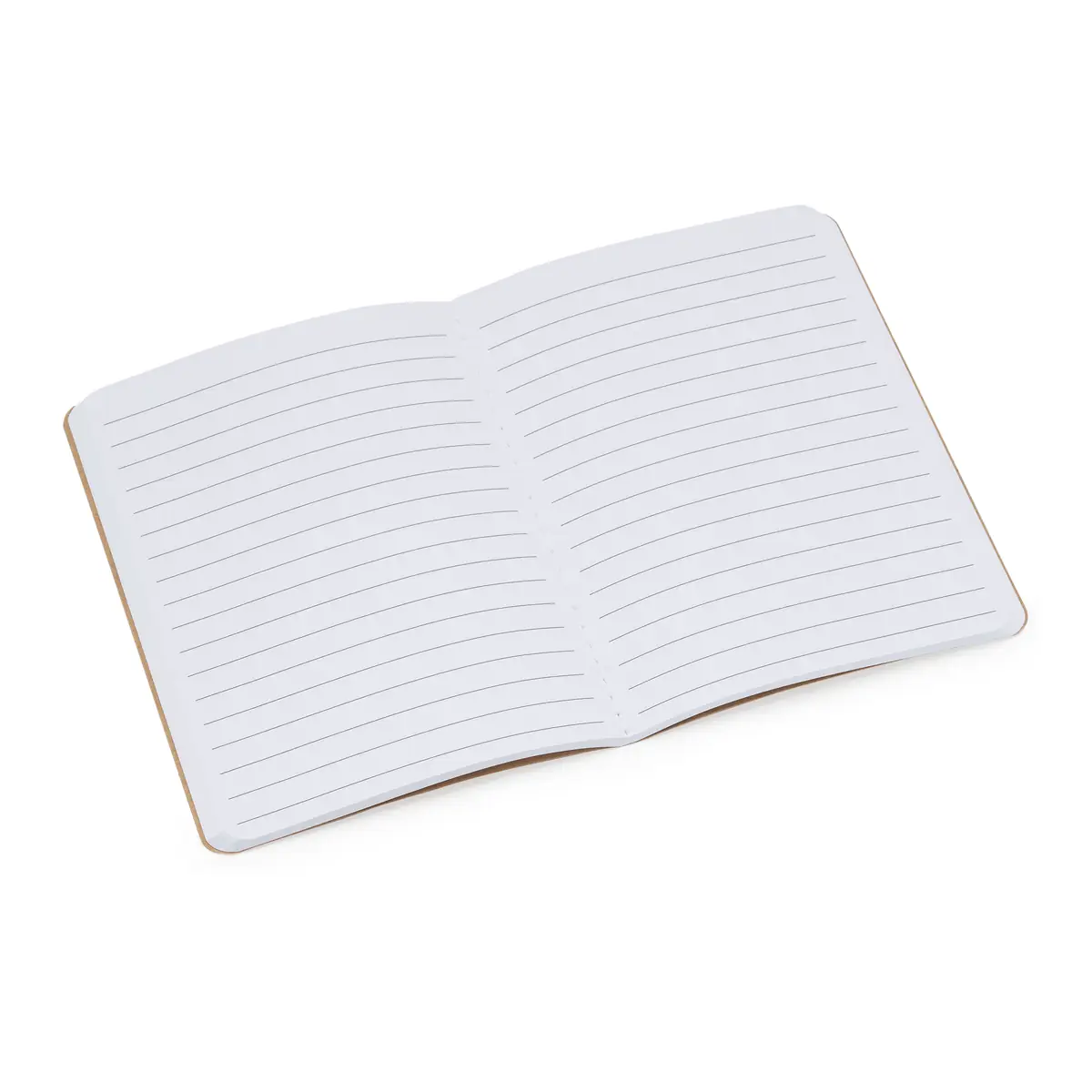 Libreta A6 Stamina Saler 8055 3 Libreta A6 Stamina Saler 8055, crudo, libreta abierta con hojas rayadas