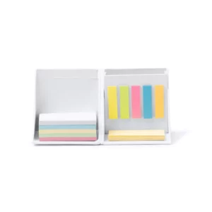 Set de escritorio Stamina Dimas 8062, blanco, vista frontal del set desplegado