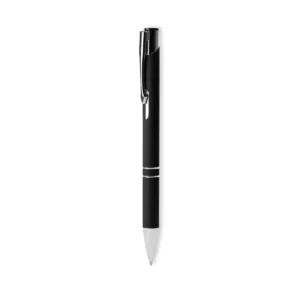 Bolígrafo de tinta negra Stamina Norfolk 8078, negro, vista frontal del bolígrafo