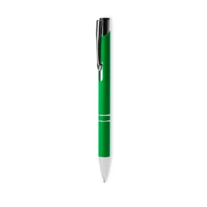 Bolígrafo de tinta negra Stamina Norfolk 8078, verde helecho, vista frontal del bolígrafo