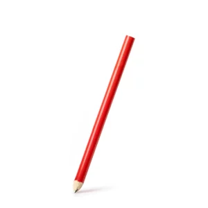 Lápiz de carpintero Stamina Veta 8088, rojo, vista de muestra del lápiz afilado en perspectiva