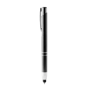Bolígrafo con puntero Stamina Kruger 8090, negro, vista frontal del bolígrafo