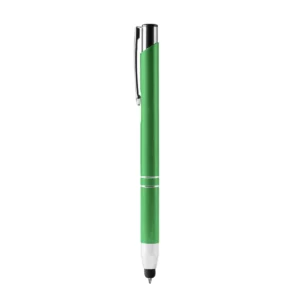 Bolígrafo con puntero Stamina Kruger 8090, verde helecho, vista frontal del bolígrafo