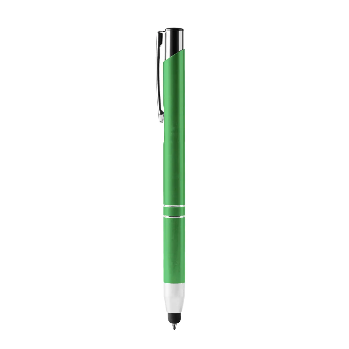 Bolígrafo con puntero Stamina Kruger 8090 7 Bolígrafo con puntero Stamina Kruger 8090, verde helecho, vista frontal del bolígrafo