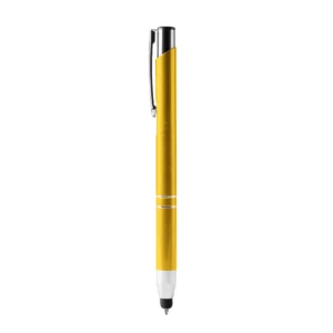 Bolígrafo con puntero Stamina Kruger 8090, oro, vista frontal del bolígrafo