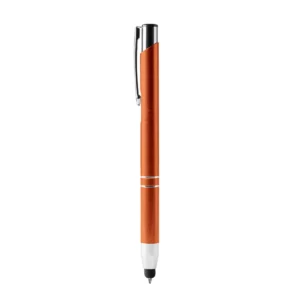 Bolígrafo con puntero Stamina Kruger 8090, naranja, vista frontal del bolígrafo