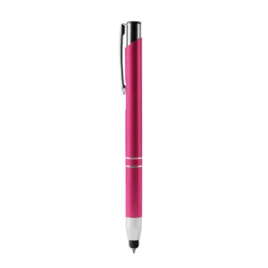 Bolígrafo con puntero Stamina Kruger 8090, fucsia, vista frontal del bolígrafo
