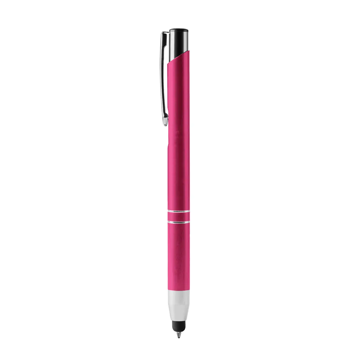 Bolígrafo con puntero Stamina Kruger 8090 4 Bolígrafo con puntero Stamina Kruger 8090, fucsia, vista frontal del bolígrafo