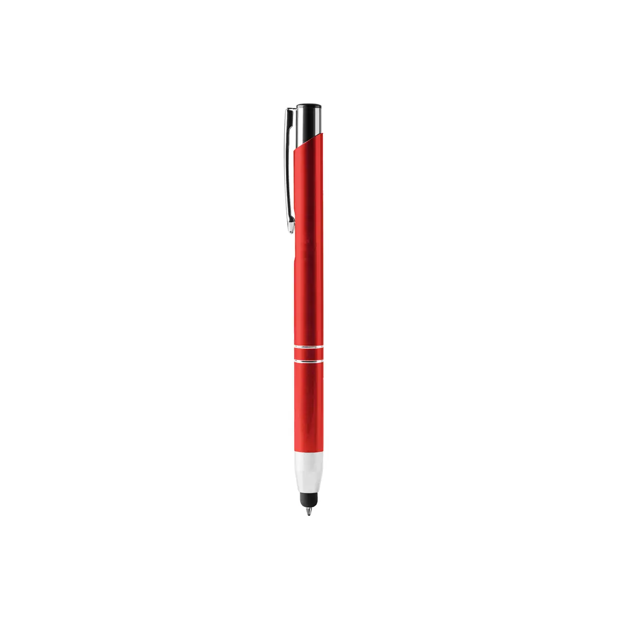 Bolígrafo con puntero Stamina Kruger 8090 12 Bolígrafo con puntero Stamina Kruger 8090, rojo, vista del bolígrafo en perspectiva