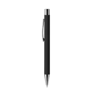 Bolígrafo metálico Stamina Dover 8095, negro, vista frontal del bolígrafo