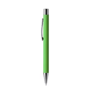 Bolígrafo metálico Stamina Dover 8095, verde helecho, vista frontal del bolígrafo