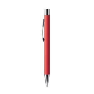 Bolígrafo metálico Stamina Dover 8095, rojo, vista frontal del bolígrafo