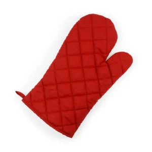 Manopla de cocina Stamina Roca 9132, rojo, vista frontal de la cara acolchada de la manopla