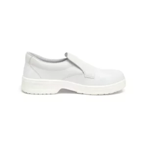 Zapato de seguridad Suecos Aneto blanco, vista lateral