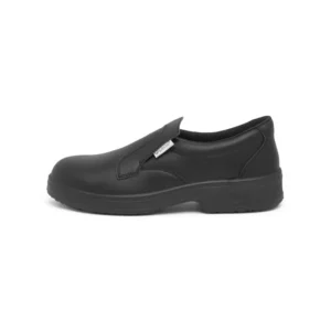 Zapato de seguridad Suecos Aneto negro, vista lateral opuesta